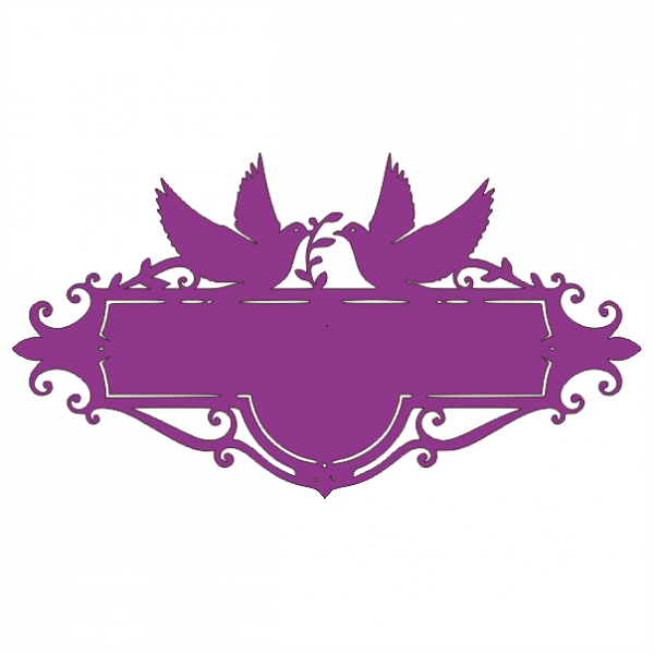 Адресная табличка два голубка - ZipCNC.ru